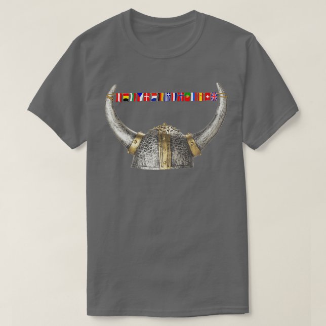 Viking Horned helmet T-Shirt (Design Front)