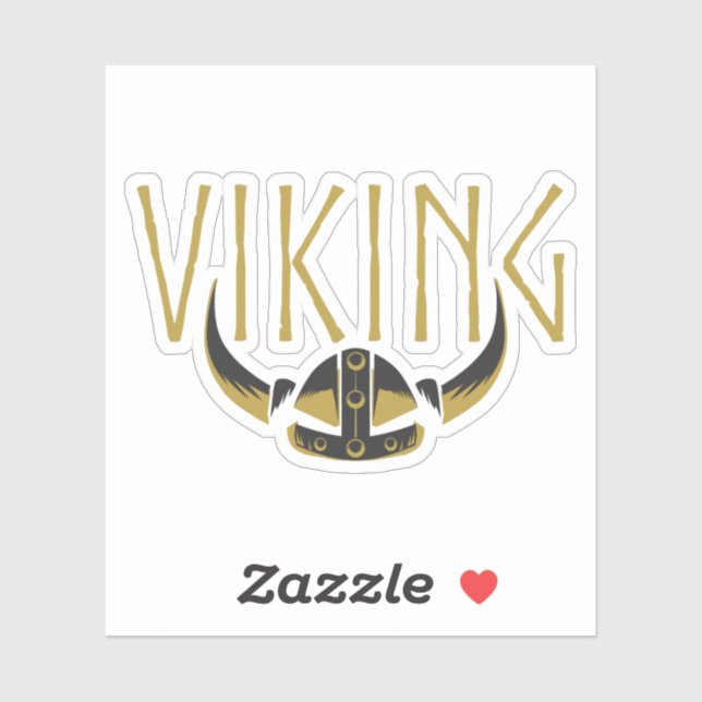 Viking Horned Helmet Vinyl Stickers (Sheet)