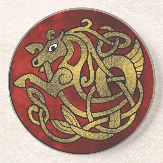 Viking Horse Drinking Coasters (Front)