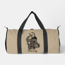 Viking in a helmet