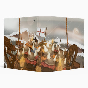 Viking Invasion Fleet 3 Ring Binder