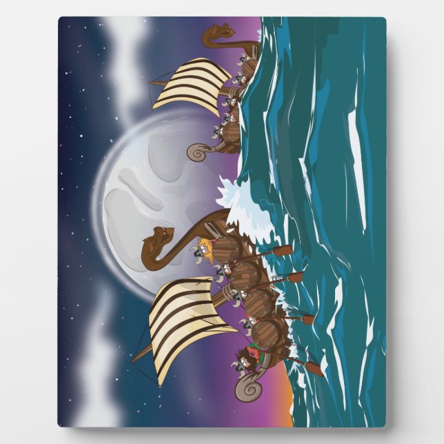 Viking Invasion Fleet Plaque (Front)