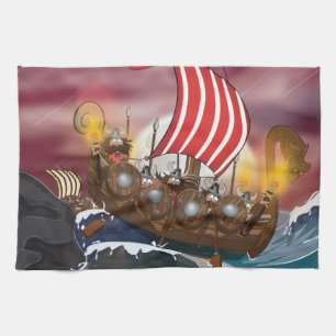 Viking Invasion Fleet Towel