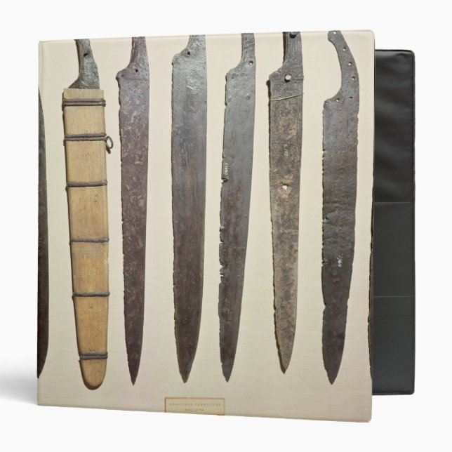 Viking iron blades for swords 3 ring binder (Front/Inside)