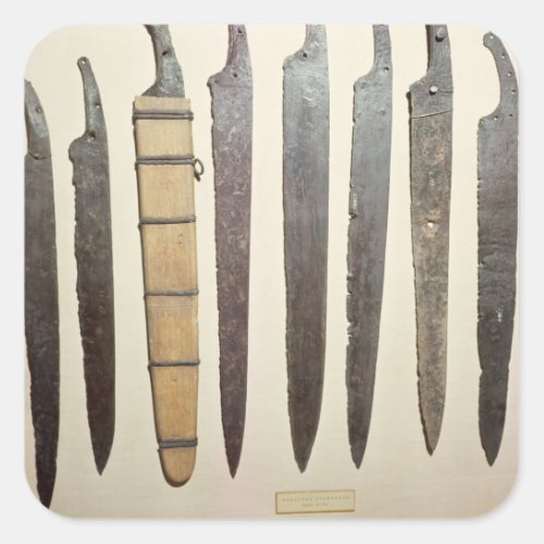 Viking iron blades for swords square sticker