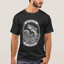 Viking Knotwork Fish - Funny Norse Fishing Saying