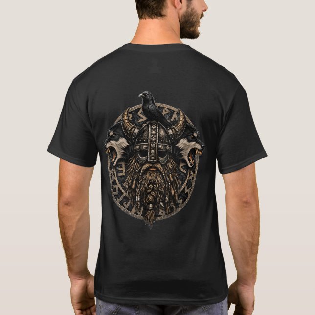 Viking logo design T-Shirt (Back)