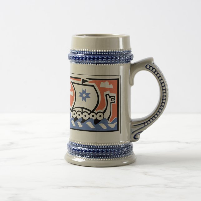 Viking Longboat Beer Stein (Right)