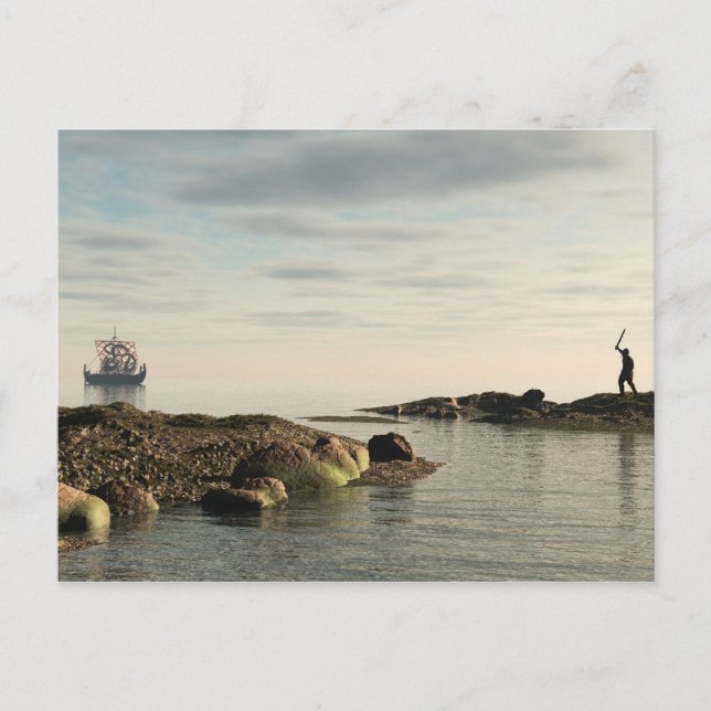 Viking Longship Homecoming Postcard (Front)