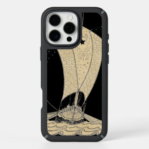 Viking Longship Sepia iPhone 16 Pro Max Case