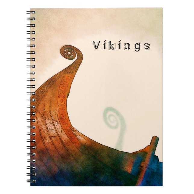 Viking Longship Tail Notebook (Front)