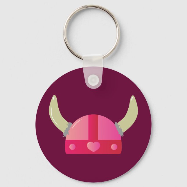 Viking Love Helmet Keychain (Front)