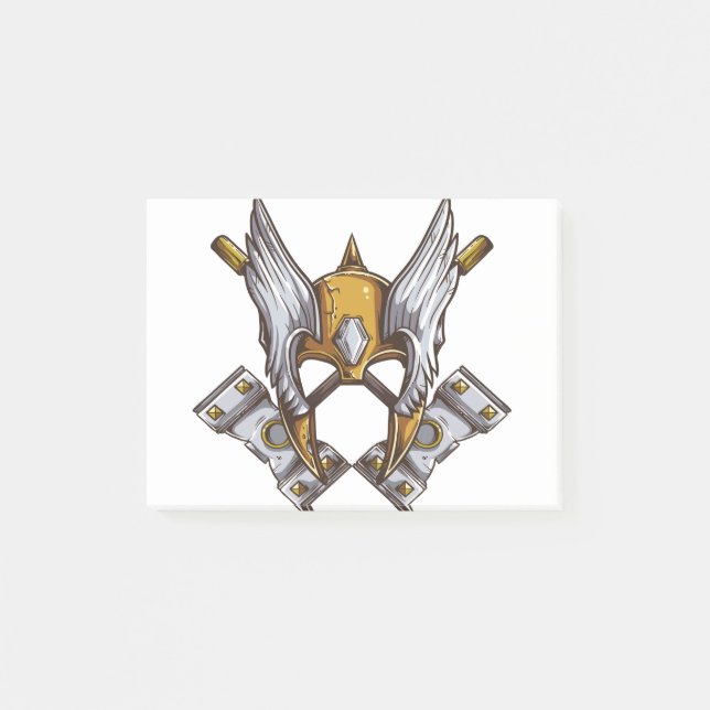 Viking Mask Post-it Notes (Front)