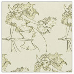 Viking Mermaid Warrior Thunder_Cove  Fabric
