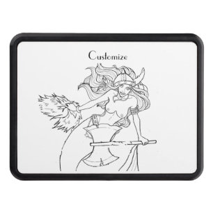 Viking Mermaid Warrior Thunder_Cove Hitch Cover