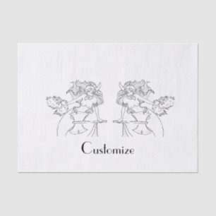 Viking Mermaid Warrior Thunder_Cove Tissue Paper