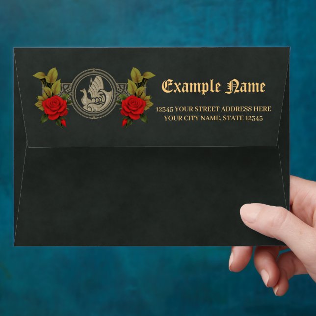 Viking mystical charm with elegant Celtic knots.  Envelope (Hand)