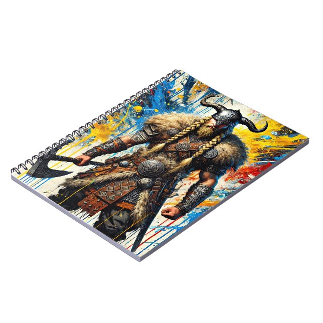 Viking Nordic Scandinavian warrior medieval myth Notebook (Left Side)
