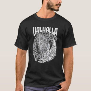 Viking Norseman Boat Viking Ship Runes Odin Valhal T-Shirt
