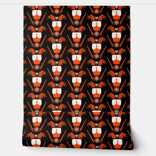 Viking Norseman Home Decor Wallpaper (Unrolling)