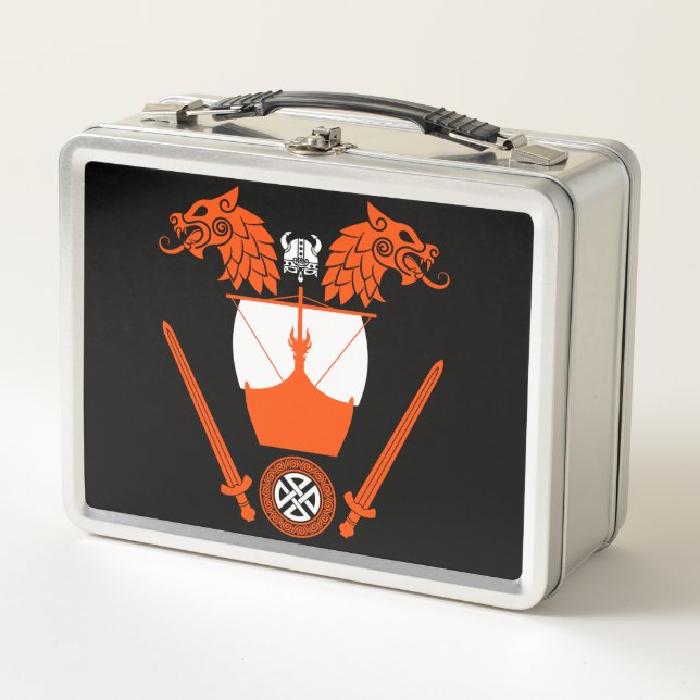 Viking Norsemen Metal Lunch Box (Front)