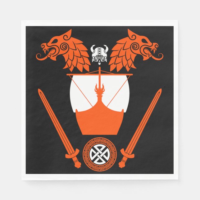 Viking Norsemen Napkins (Front)