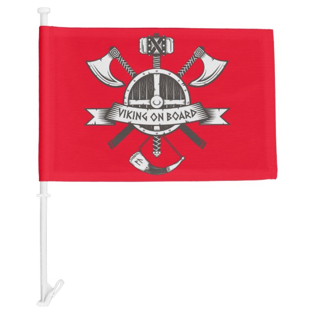 Viking on Board Car Flag (Front)