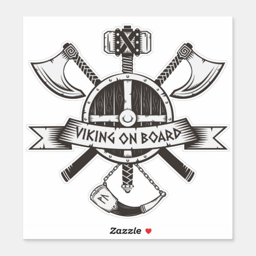 Viking on Board Sticker