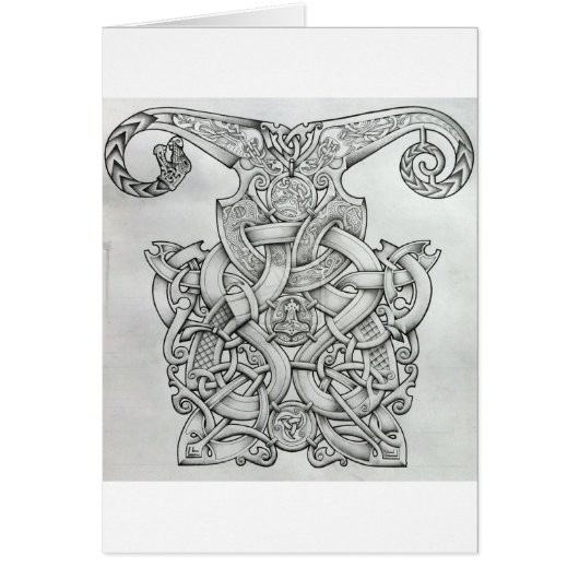 VIKING & OSEBERG KNOTWORK DESIGN CARDS (Front)