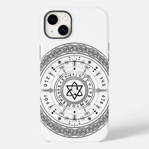 Viking Pagan Asatru Runic Compass Vegvisir Runes  Case_Mate iPhone 14 Plus Case