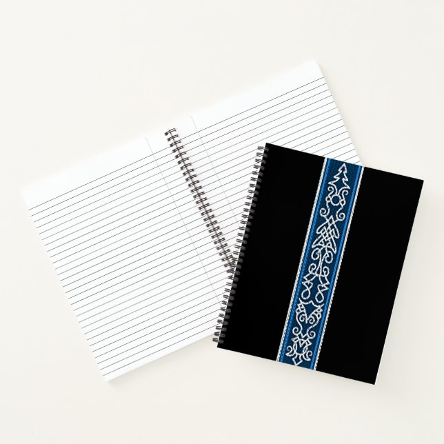Viking Pattern Blue Notebook (Inside)