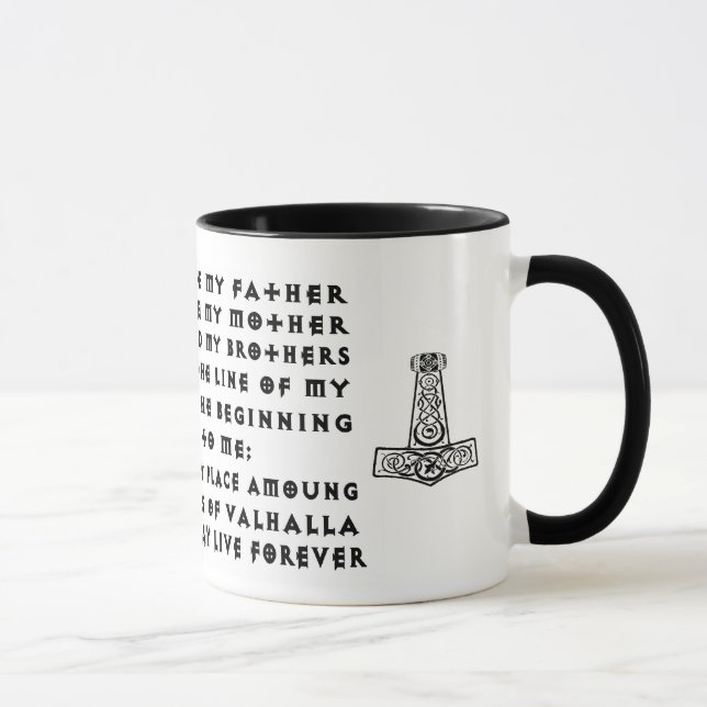 Viking Prayer Mug (Right)