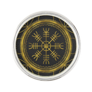 Viking protection runes helm of awe talisman pin