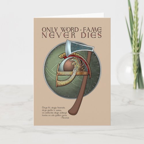Viking Proverb Greeting Card