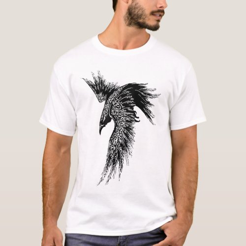Viking Raven Art T_Shirt