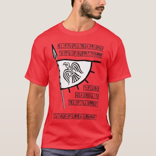 Viking Raven Banner Quote T_Shirt