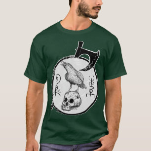 Viking Raven on Skull 1 T-Shirt