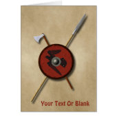 Viking Raven Shield And Weapons (Front)