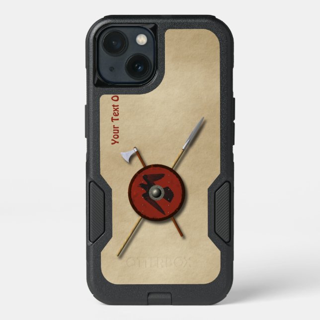 Viking Raven Shield And Weapons Otterbox iPhone Case (Back)