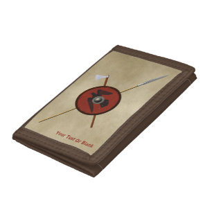 Viking Raven Shield And Weapons Tri-fold Wallet