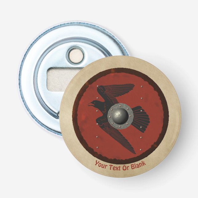Viking Raven Shield Bottle Opener (Front)