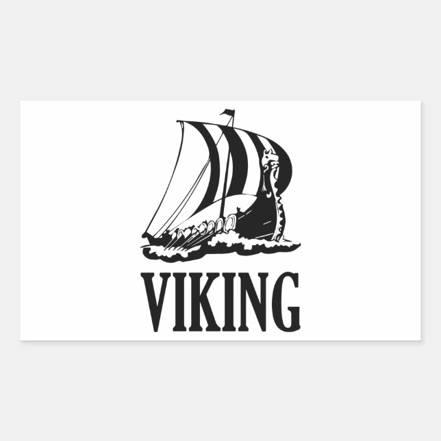 Viking Rectangular Sticker (Front)