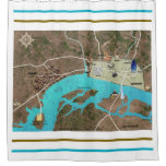 Viking &amp; Roman London Shower Curtain