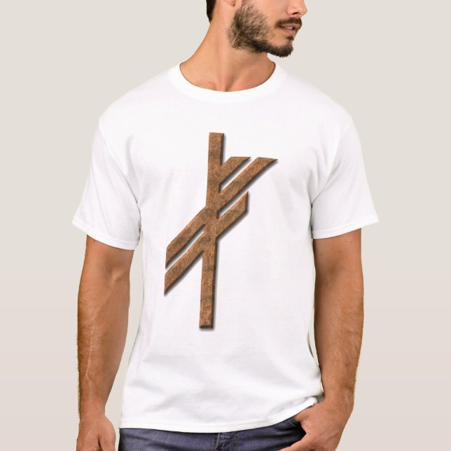 Viking rune - luck - rust T-Shirt (Front)