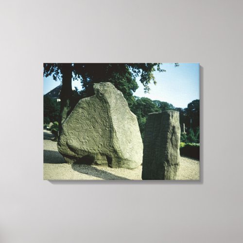 Viking rune stones canvas print