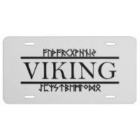 Viking Runes License Plates