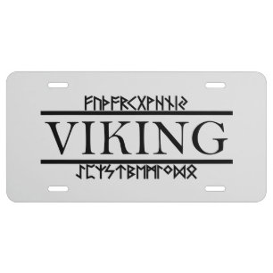 Viking Runes License Plates