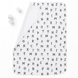 Viking Runes Pattern Baby Blanket