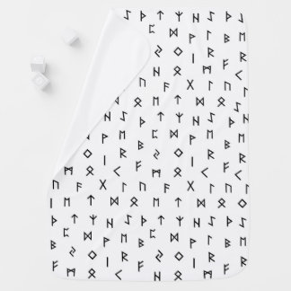 Viking Runes Pattern Baby Blanket