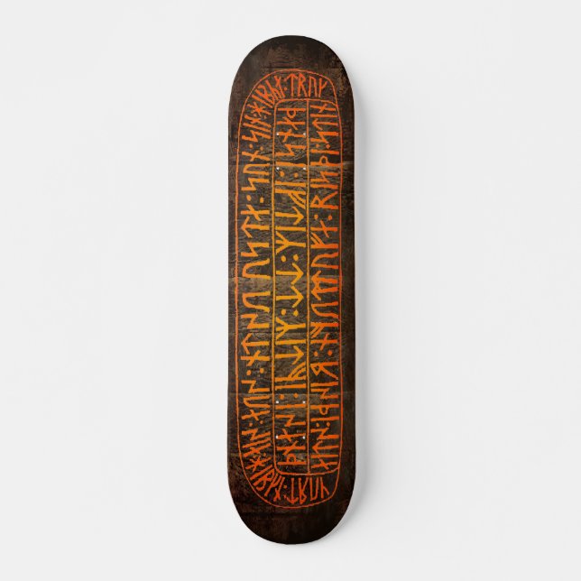 Viking Runes Skateboard Deck (Front)